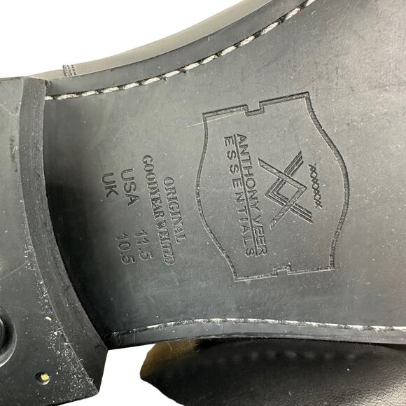 Anthony Veer Jefferson Chelsea Boot Black Men's Size 11.5 D New In Box - Picture 7 of 10